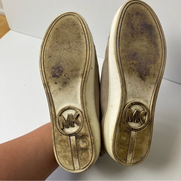 Michael Kors Leather Lace Up Sneakers 8.5 - Picture 12 of 12